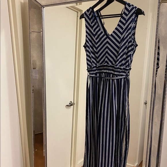 monteau striped jumpsuit